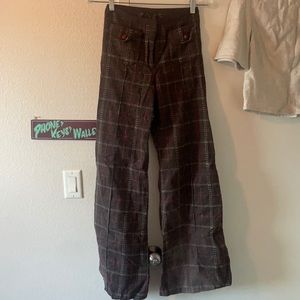 Vintage handmade brown wool blend pant size S/ SIZE 2